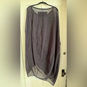 Rundholz black label oversized mesh tunic dress